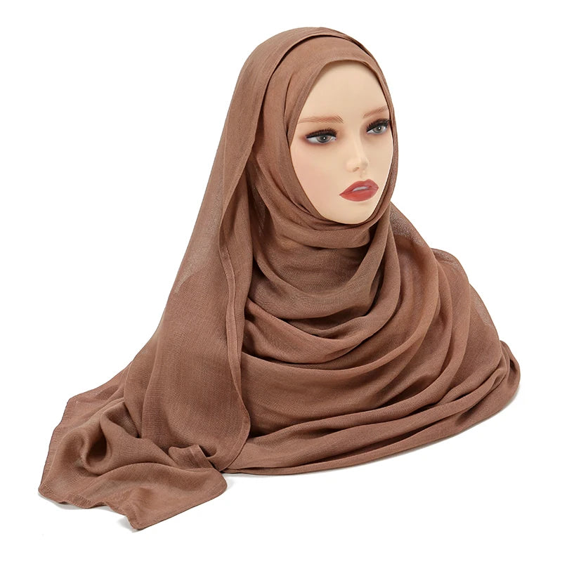 Muslim Modal Hijab Rayon Cotton Shawls - Lena & Miles Exquisite Boutique LLC.