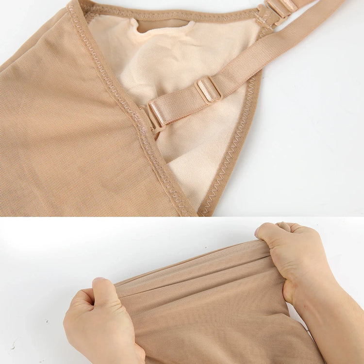 MISSMOLY Women Built in bra Shapewear Camisole Tummy Control Body Shaper Slimming Underwear Compression Corset Bustier Tank Tops - Lena & Miles Exquisite Boutique LLC.