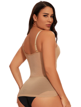 MISSMOLY Women Built in bra Shapewear Camisole Tummy Control Body Shaper Slimming Underwear Compression Corset Bustier Tank Tops - Lena & Miles Exquisite Boutique LLC.