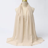 Muslim Chiffon Hijab Scarf Women Long Solid - Lena & Miles Exquisite Boutique LLC.