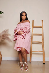 CM.YAYA Chic Women Cascading Ruffles Petal - Lena & Miles Exquisite Boutique LLC.