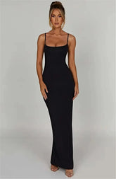 Mozision Spaghetti Strap Backless Bodycon - Lena & Miles Exquisite Boutique LLC.
