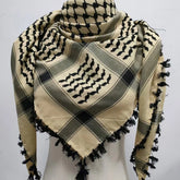 Fringed Arab Scarf Shemagh Head Wrap Arabian - Lena & Miles Exquisite Boutique LLC.
