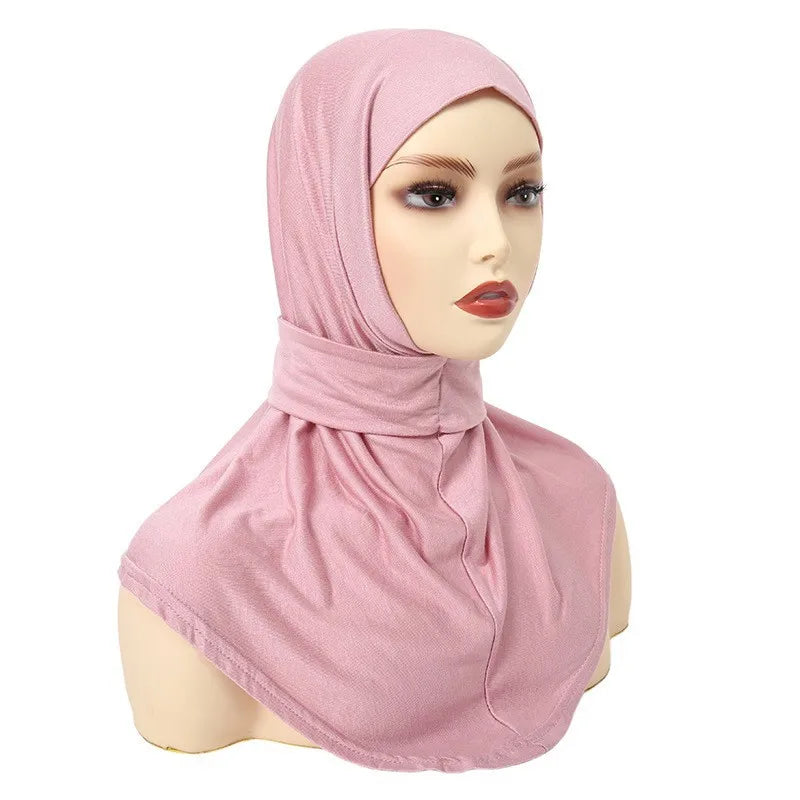 Classical Islam Women Ready To Wear Snap Fastener Hijabs For Woman Full Cover Head Wraps Scarf Turban Caps Turbante Mujer - Lena & Miles Exquisite Boutique LLC.