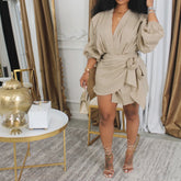 Mid Length Dress Women Dresses Slim Fit - Lena & Miles Exquisite Boutique LLC.