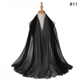 Two Color Crinkle Gradient Color Hijab Tie - Lena & Miles Exquisite Boutique LLC.