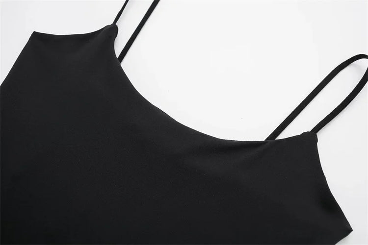 TRAF White Black Body Woman 2024 Sleeveless Tight Bodysuit Lingerie Sexy Woman Bodys Bodycon Backless Bodysuit Women Summer Tops - Lena & Miles Exquisite Boutique LLC.