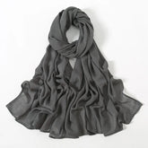 Ramadan Solid Color Big Size Cotton Rayon Hijab - Lena & Miles Exquisite Boutique LLC.