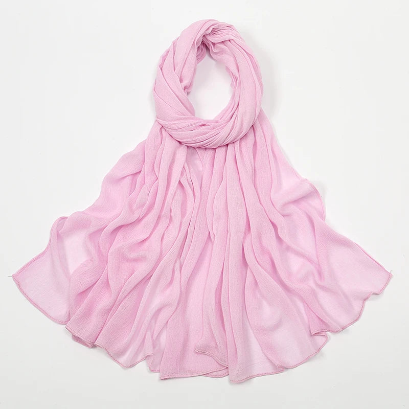 Shawls Solid Headscarf Wraps Big Size Plain Islam - Lena & Miles Exquisite Boutique LLC.