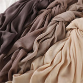 Ramadan Solid Color Big Size Cotton Rayon Hijab - Lena & Miles Exquisite Boutique LLC.