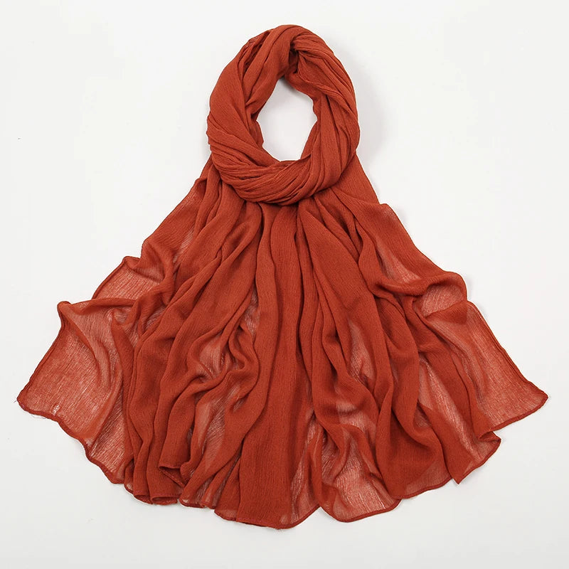 Shawls Solid Headscarf Wraps Big Size Plain Islam - Lena & Miles Exquisite Boutique LLC.