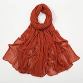 Shawls Solid Headscarf Wraps Big Size Plain Islam - Lena & Miles Exquisite Boutique LLC.