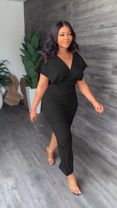 CM.YAYA Vintage Women Batwing Short Sleeve - Lena & Miles Exquisite Boutique LLC.