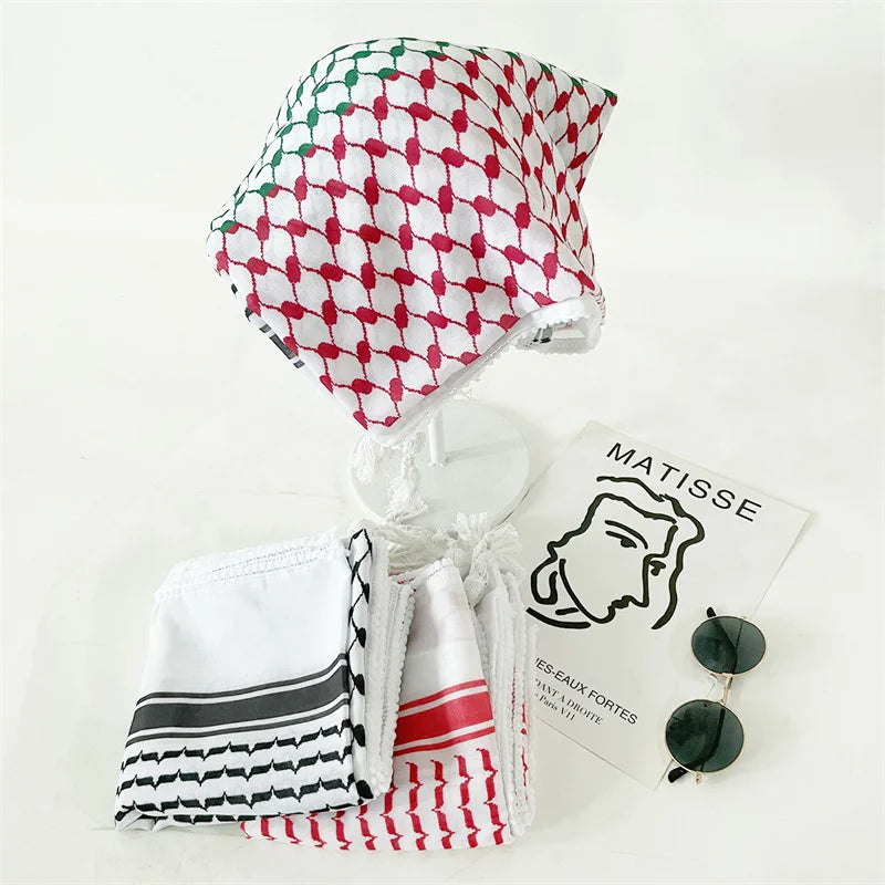 Fashion Printed Cotton Headscarf Middle East Dubai Türkiye Headband Muslim Women Hijab Islam Scarf Female Long Turban - Lena & Miles Exquisite Boutique LLC.