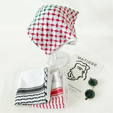 Fashion Printed Cotton Headscarf Middle East Dubai Türkiye Headband Muslim Women Hijab Islam Scarf Female Long Turban - Lena & Miles Exquisite Boutique LLC.