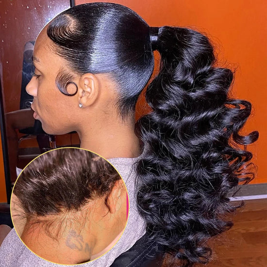 Loose Deep Wave 360 Full Lace Wigs 100% Human Hair 250 Density 30 40 Inch Brazilian Curly 13x6 HD Lace Frontal Wig Preplucked