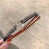 Trendy Punk Sunglasses Rimless Rectangle Sun - Lena & Miles Exquisite Boutique LLC.
