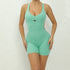 V Back One-Piece Suit Scrunch Sports Jumpsuit Women Gym Rompers Female Quick-Drying Yoga Clothing Fitness Sexy Bodysuits Women - Lena & Miles Exquisite Boutique LLC.