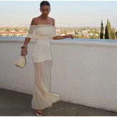 Elegant Dress Women Slim Sexy See Through - Lena & Miles Exquisite Boutique LLC.