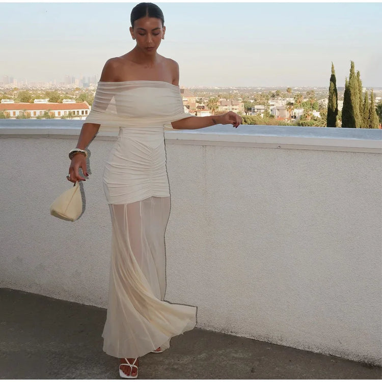 Elegant Dress Women Slim Sexy See Through - Lena & Miles Exquisite Boutique LLC.