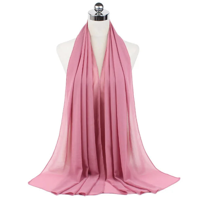 Women Muslim Chiffon Hijab Shawls Scarf - Lena & Miles Exquisite Boutique LLC.