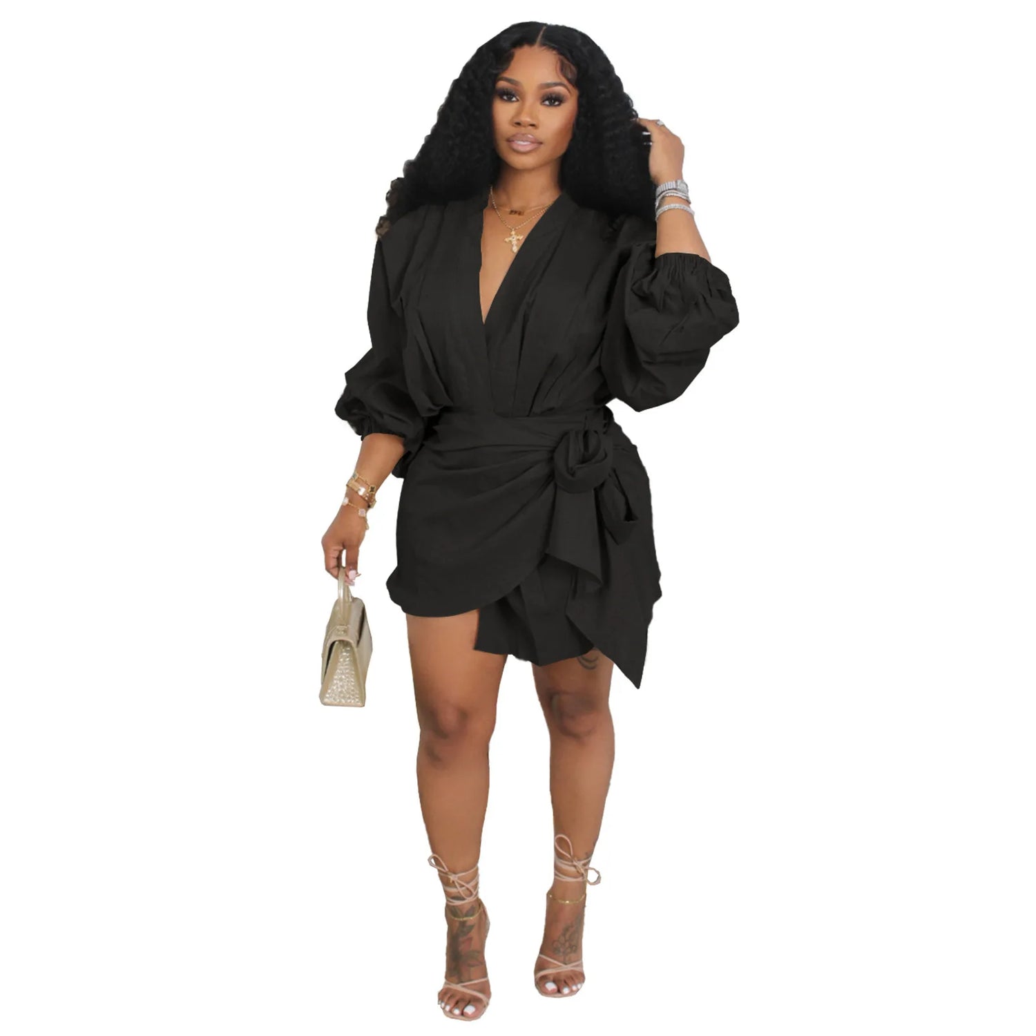 Mid Length Dress Women Dresses Slim Fit - Lena & Miles Exquisite Boutique LLC.