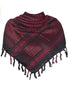 136X133CM Tactical Desert Shemagh Keffiyeh Arab Tessel Scarf Wrap Outdoor Windproof Dustproof Face Protective Scarf Men Women - Lena & Miles Exquisite Boutique LLC.