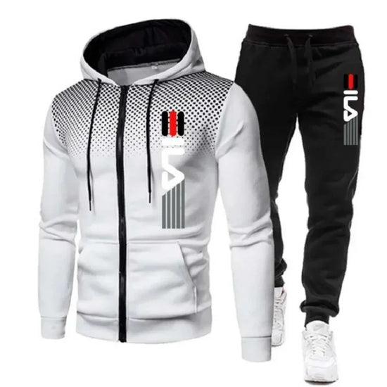 New Fashion Tracksuit For Men Hoodie Fitness Gym Clothing Men Running Set Sportswear Jogger Men&