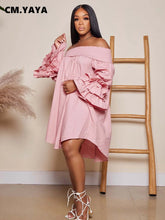 CM.YAYA Chic Women Cascading Ruffles Petal - Lena & Miles Exquisite Boutique LLC.
