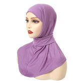 Classical Islam Women Ready To Wear Snap Fastener Hijabs For Woman Full Cover Head Wraps Scarf Turban Caps Turbante Mujer - Lena & Miles Exquisite Boutique LLC.