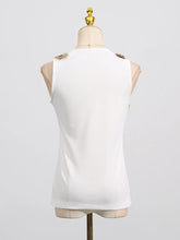 VGH American Retro Streetwear Tops for Women Square Collar Sleevelesss Patchwork Metal Buckle Waistcoat Female Summer Clothing - Lena & Miles Exquisite Boutique LLC.