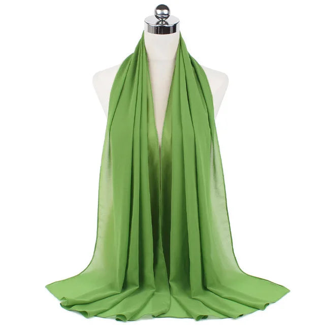 Women Muslim Chiffon Hijab Shawls Scarf - Lena & Miles Exquisite Boutique LLC.