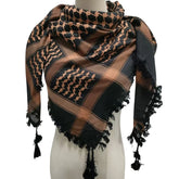 Fringed Arab Scarf Shemagh Head Wrap Arabian - Lena & Miles Exquisite Boutique LLC.