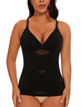 MISSMOLY Women Built in bra Shapewear Camisole Tummy Control Body Shaper Slimming Underwear Compression Corset Bustier Tank Tops - Lena & Miles Exquisite Boutique LLC.