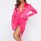 2023 Elastic Elegant Single-Breasted Dress Retro - Lena & Miles Exquisite Boutique LLC.