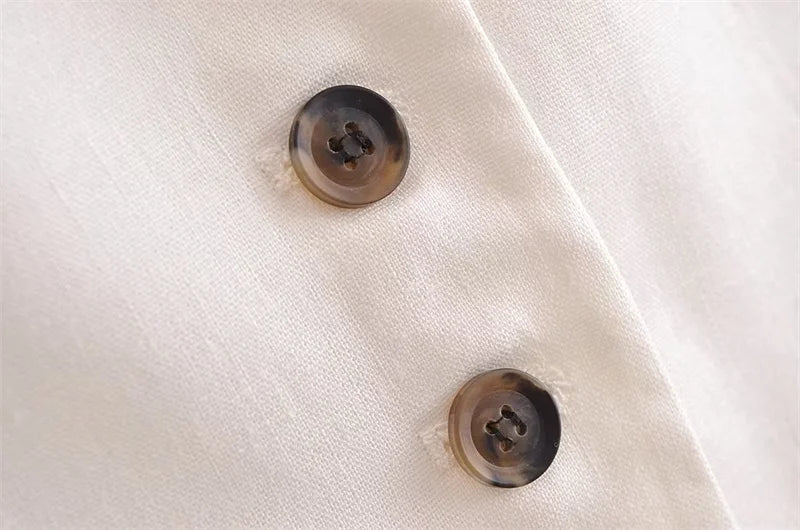 KEYANKETIAN Summer New Linen Texture V- - Lena & Miles Exquisite Boutique LLC.