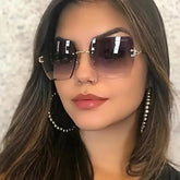 Vintage Square Sunglasses Women Brand Designer Fashion Sun - Lena & Miles Exquisite Boutique LLC.