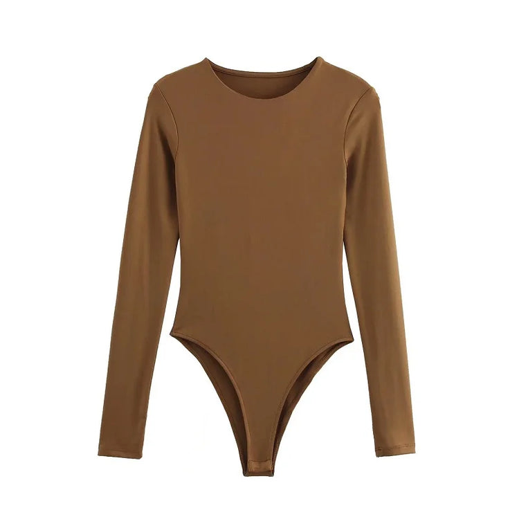 TRAF 2025 Bodysuit Women Sexy Bodys for Women Bustier Body Ladies Top Long Sleeve Bodysuits Woman Spring Summer Outfits Lingerie - Lena & Miles Exquisite Boutique LLC.