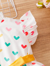 2PCS Kids Girl Lovely Clothing Set Heart Sleevel - Lena & Miles Exquisite Boutique LLC.