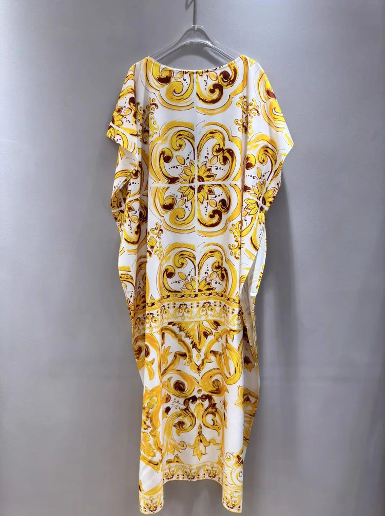 JAMERARY New Summer Holiday Golden Flower - Lena & Miles Exquisite Boutique LLC.