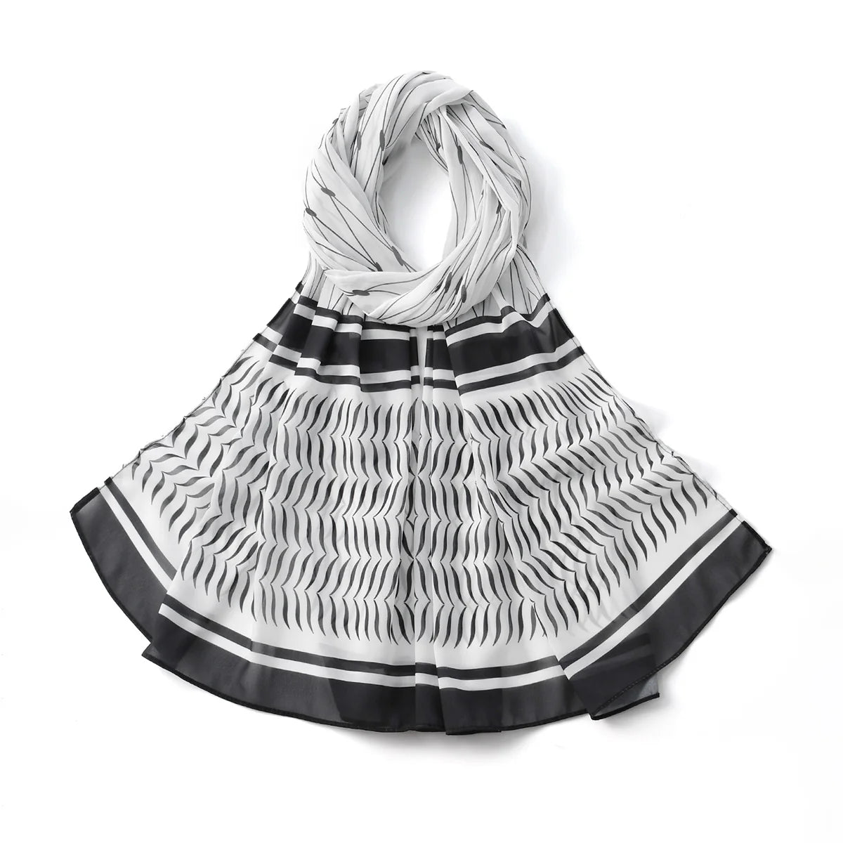 Hot Arab Chiffon Scarf Women Muslim Hijab Islamic Scarves Shawl Printed Arab Long Prayer Scarf Breathable Uae Plaid Long Scarf - Lena & Miles Exquisite Boutique LLC.