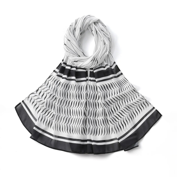 Hot Arab Chiffon Scarf Women Muslim Hijab Islamic Scarves Shawl Printed Arab Long Prayer Scarf Breathable Uae Plaid Long Scarf - Lena & Miles Exquisite Boutique LLC.