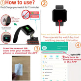 Smart Watch For Women Men Wristwatch Bluet - Lena & Miles Exquisite Boutique LLC.