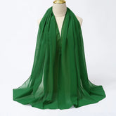 Muslim Chiffon Hijab Scarf Women Long Solid - Lena & Miles Exquisite Boutique LLC.