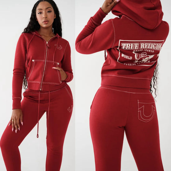Hoodie Tops Jacket 2 Piece Pant Sets 2025 Winter Clothes Women Y2K Streetwear Tracksuit Sweatsuit Two Piece Pant Sets Outfits