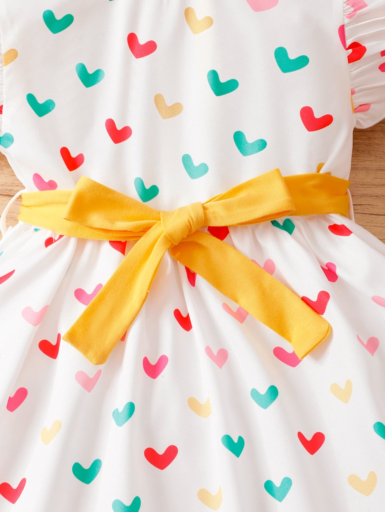 2PCS Kids Girl Lovely Clothing Set Heart Sleevel - Lena & Miles Exquisite Boutique LLC.