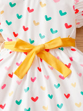 2PCS Kids Girl Lovely Clothing Set Heart Sleevel - Lena & Miles Exquisite Boutique LLC.