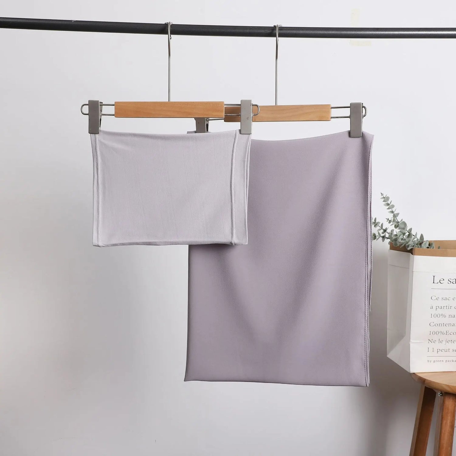 2 Piece Set Chiffon Hijab Matching Undercap - Lena & Miles Exquisite Boutique LLC.