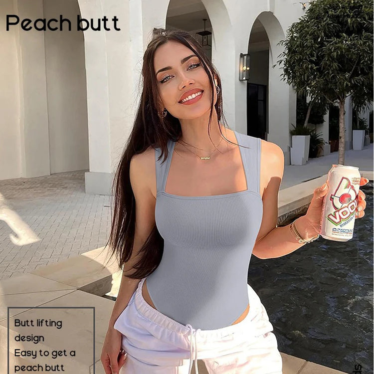 GUUDIA Sexy Summer High Waist for Women Cupless Comfortable Square Collar  Shapewear Ultra Elastic Slim Thong Shapewear Jumpsuit - Lena & Miles Exquisite Boutique LLC.