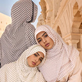 Hot Arab Chiffon Scarf Women Muslim Hijab Islamic Scarves Shawl Printed Arab Long Prayer Scarf Breathable Uae Plaid Long Scarf - Lena & Miles Exquisite Boutique LLC.